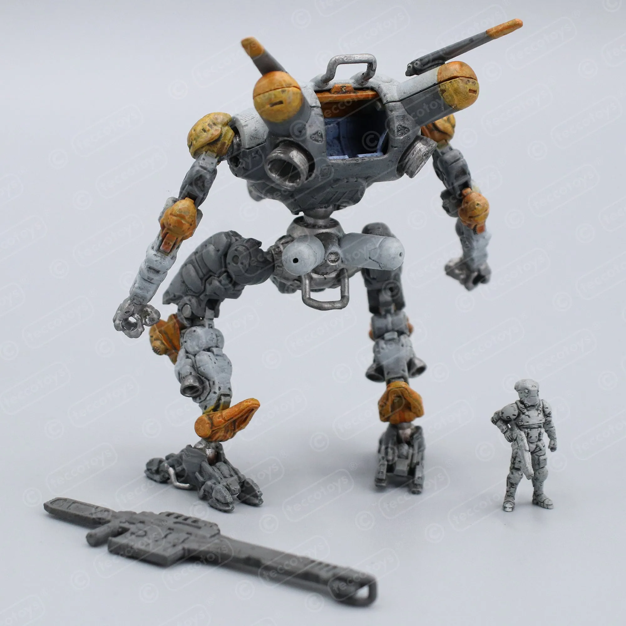 Pocket Mech™ "Vulture" 3D printable action figure file (pre-supported)