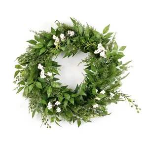 "Contemporary Berry" Forever Flowerz Wreath