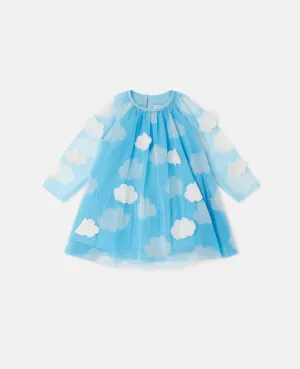 Stella McCartney Baby Girls Blue Tulle Cloud Dress