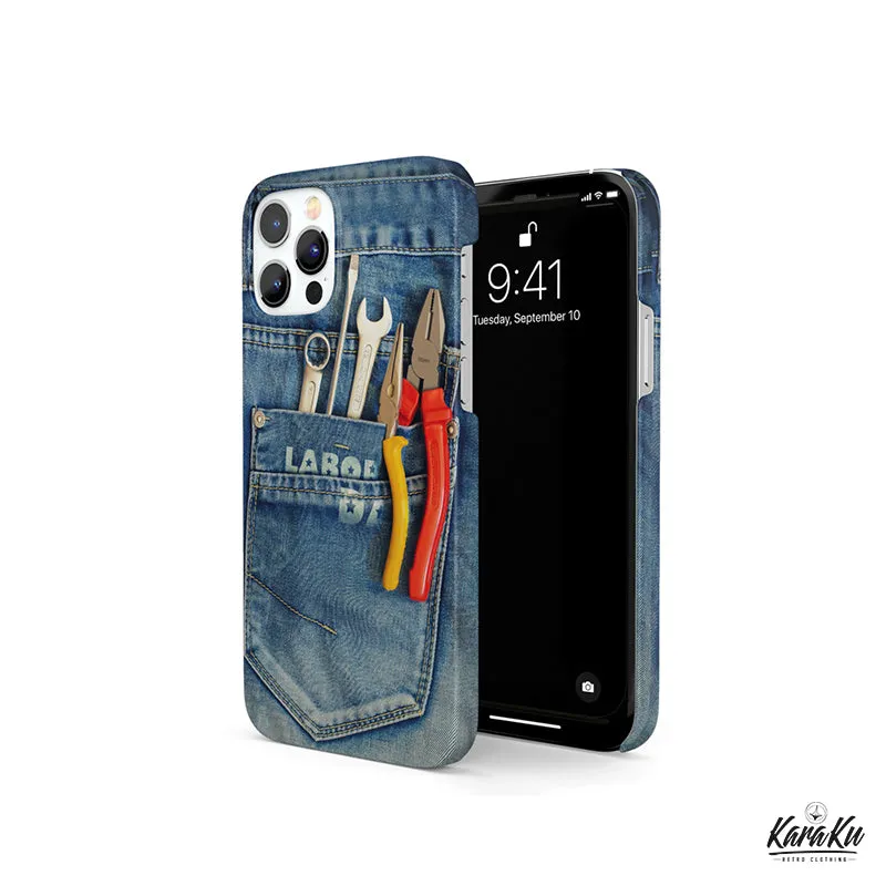 Tool Tucked into a Denim Pocket 3D-Printed Phone Case