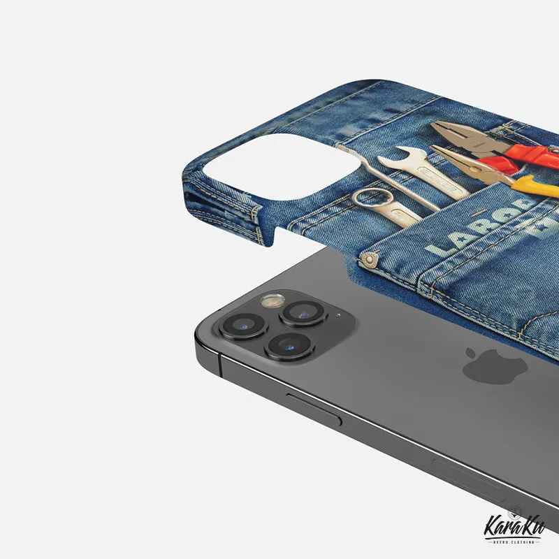 Tool Tucked into a Denim Pocket 3D-Printed Phone Case