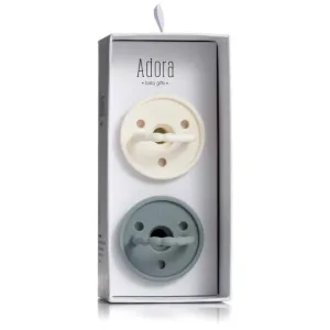 Vanilla - Graphite Adora Pacifier Set