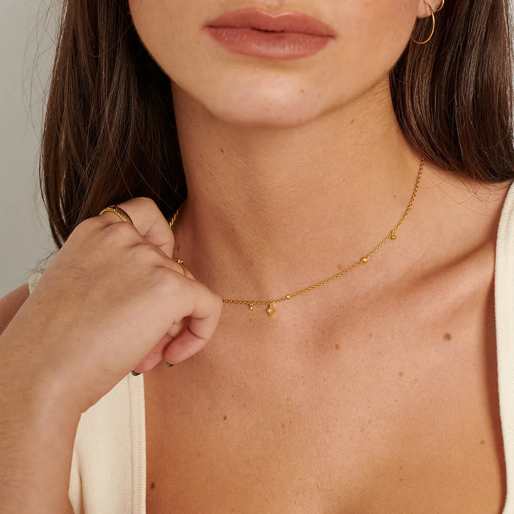 Victoria Milky Way Necklace - Gold