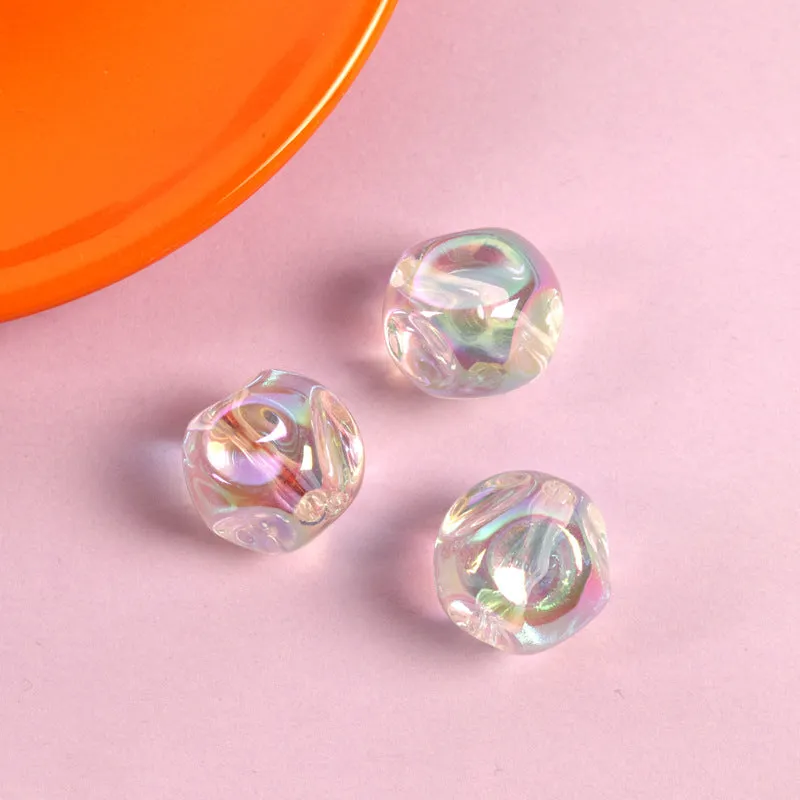 Wholesale 100PCS Acrylic Transparent Fig Beads